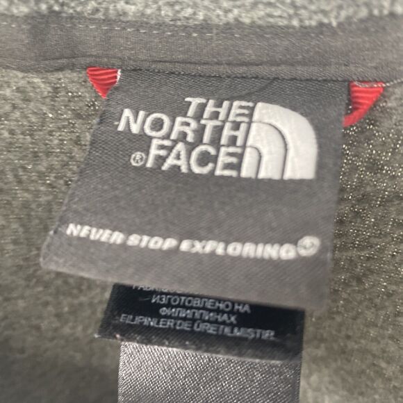 The North Face Polartec 1/4 Zip Fleece Jacket Mens L Gray Glacier Lightweight - Picture 4 of 4